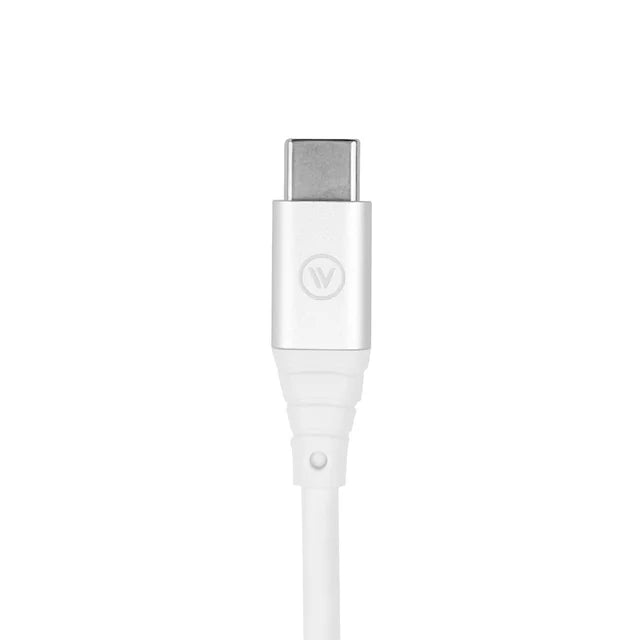 Cabo 2 metros homologado MFi para USB-C Hard Cable em TPE - Branco