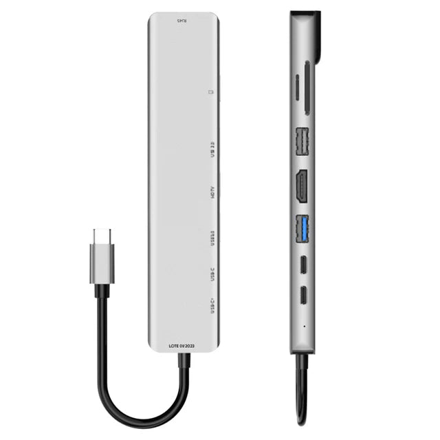 Hub USB-C Max - 8 em 1